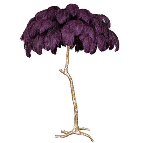 Freestanding Feather Lamp