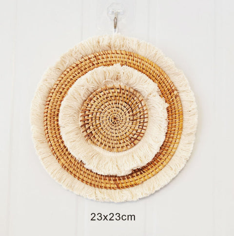 Round Rattan Wall Hanging Crafts