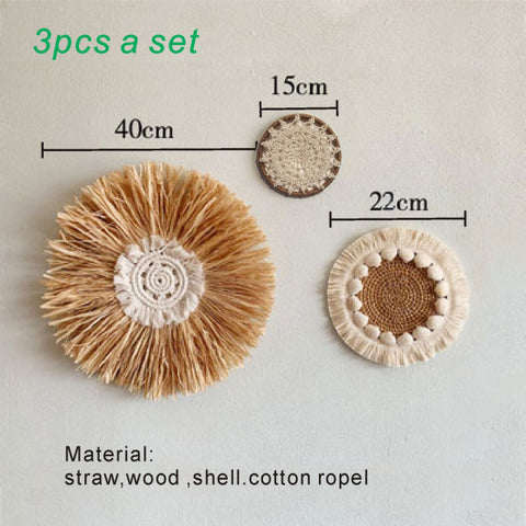 Round Rattan Wall Hanging Crafts