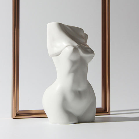 Beautiful Woman Ceramic Vase