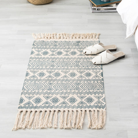 Bohemian Handwoven Floor Mat