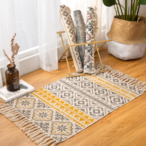 Bohemian Handwoven Floor Mat