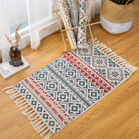 Bohemian Handwoven Floor Mat