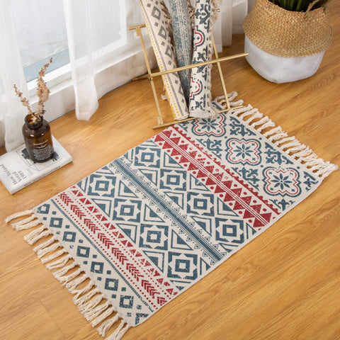 Bohemian Handwoven Floor Mat