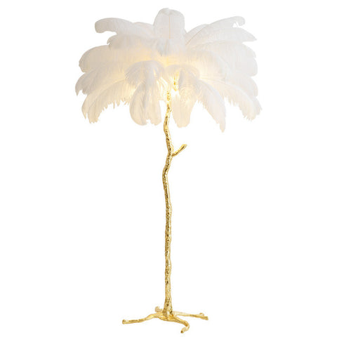 Freestanding Feather Lamp