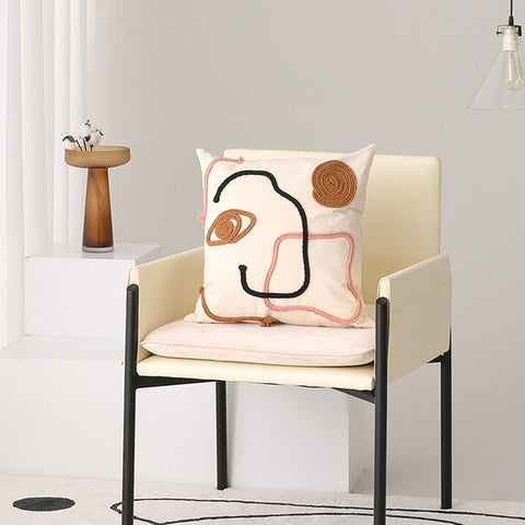 Embroidered Cotton Cushion Cover