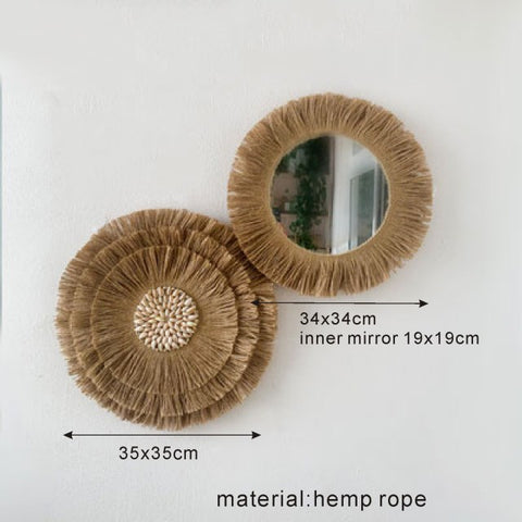 Round Rattan Wall Hanging Crafts