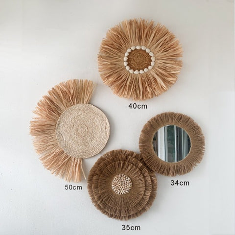 Round Rattan Wall Hanging Crafts