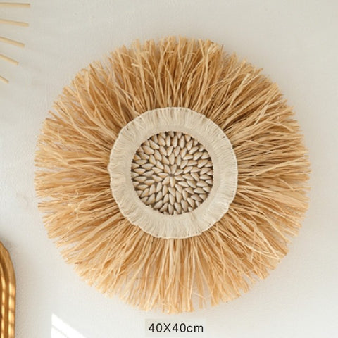 Round Rattan Wall Hanging Crafts