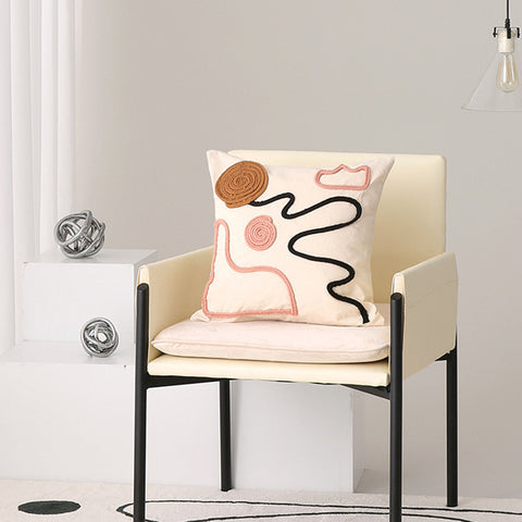 Embroidered Cotton Cushion Cover