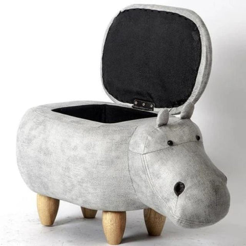 Dondi - Beautiful Hippo Storage Stool - Silky decor
