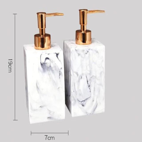 Gamela - Marble Texture Bathroom Storage Tray - Silky decor
